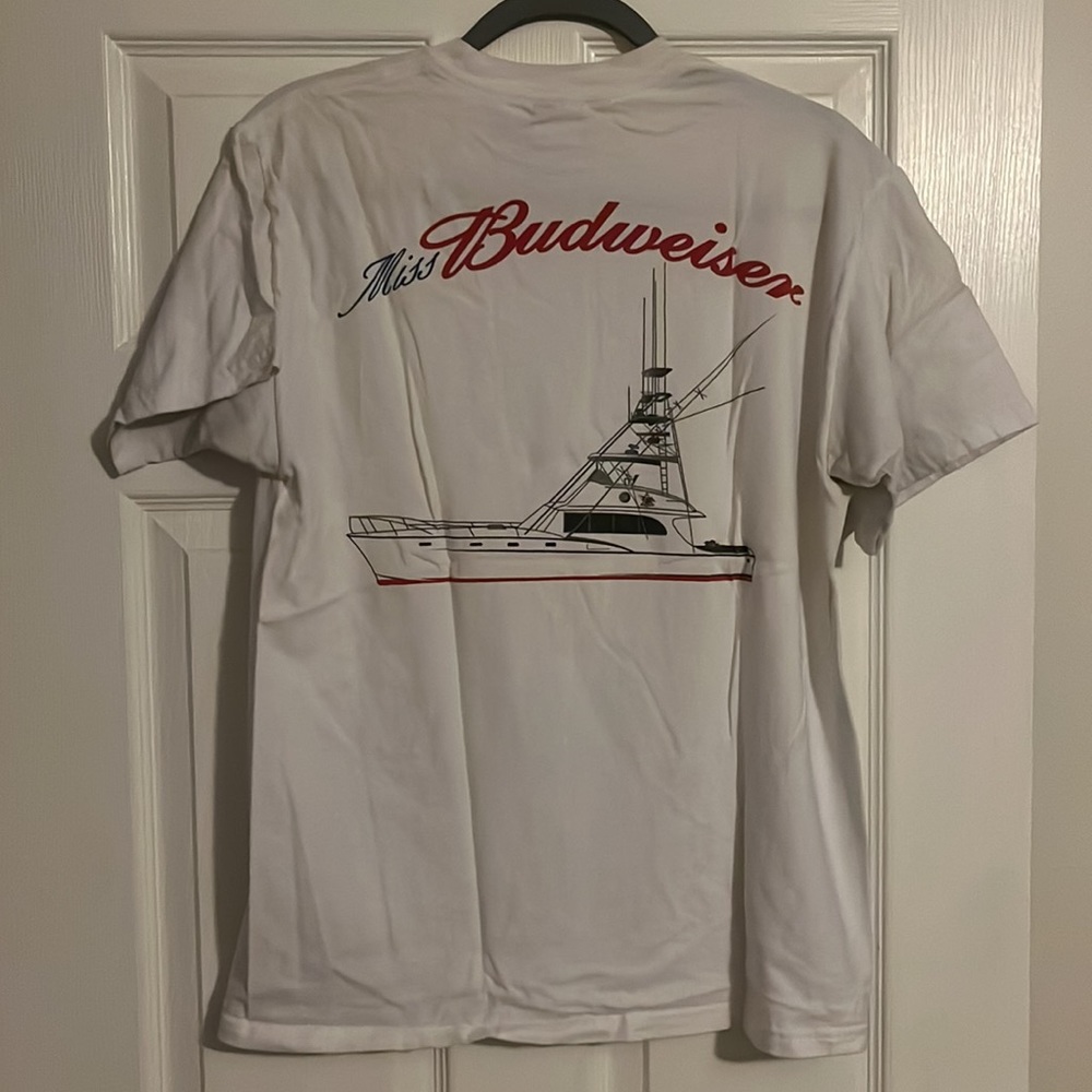 Miss Budweiser fishing team t shirt